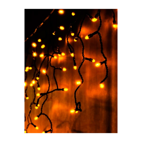 Гирлянда Без бренда OIC100LSE-Y-TI4 100LED 56 м бахрома желтый