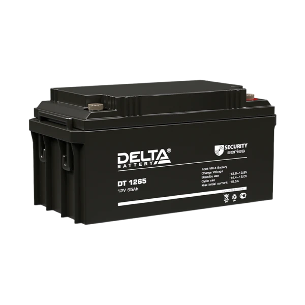 Аккумулятор свинцово-кислотный Delta DT 1265 12V 65Ah