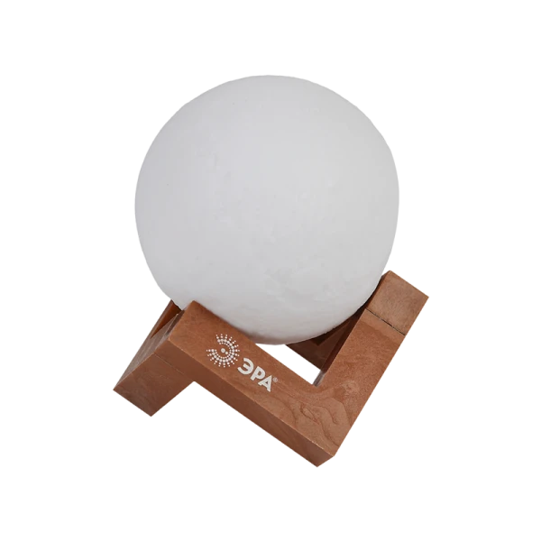 Ночник ЭРА NLED-490 1LED 1W 220V на основании рег.ярк./цвета белый (1/12)