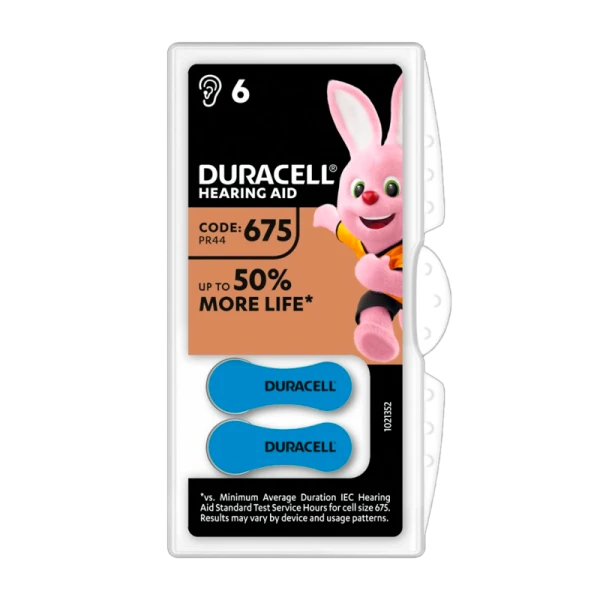 Батарейка Duracell ACTIVAIR ZA675 BL6 Zinc Air 1.45V (6/60/600)
