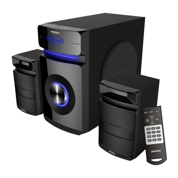 Колонки 2.1 Smartbuy MAJESTY 60W bluetooth 5.0 FM/SD Jack 3.5mm черный