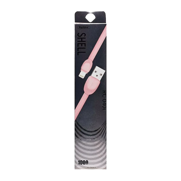 USB кабель REMAX Shell (IPhone 5/6/7/SE) RC-040I Розовый, (35)