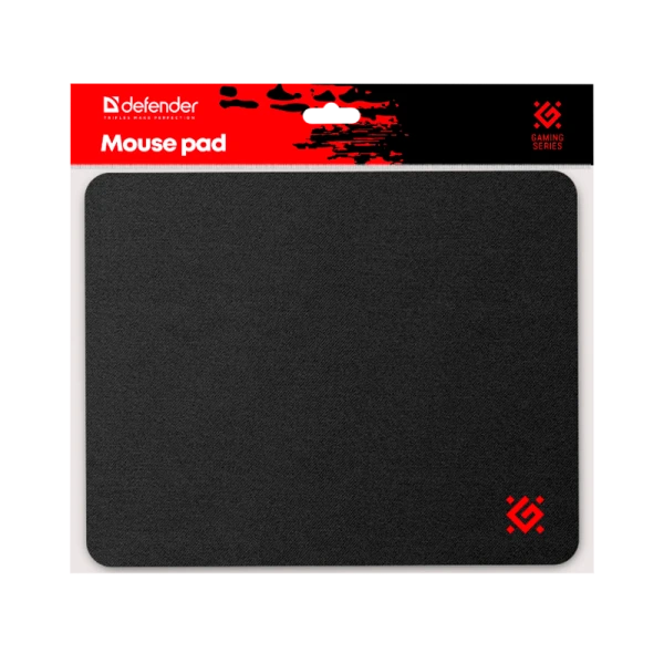 Коврик для мыши Defender Black ONE 200х250х2 черный (1/100)