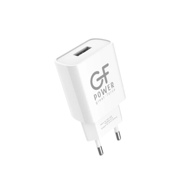 Сетевое З/У GFPower GF20 1USB 2.1A белый (65/260)
