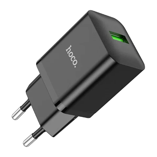 Сетевое З/У HOCO N26 1USB 18W QC3.0 черный (1/13/130)