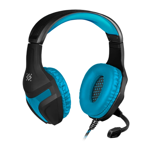 Наушники полноразмерные Defender Scrapper 500 с микр. игровые черный синий (1/16)