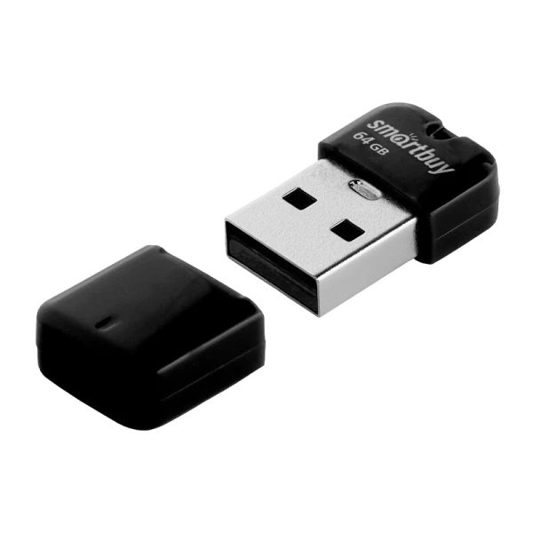 Флеш-накопитель Smartbuy ART 64GB USB2.0 пластик черный