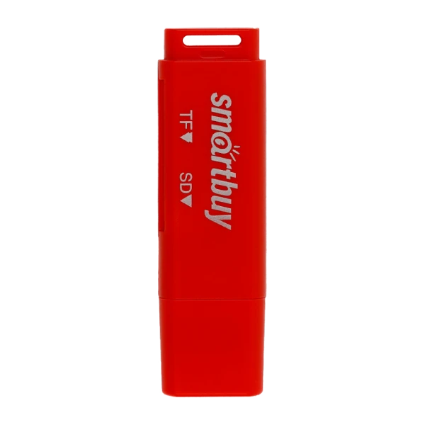 Картридер Smartbuy 715 USB2.0 SD/microSD красный