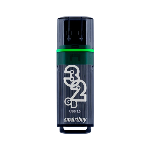 Флеш-накопитель Smartbuy Glossy 32GB USB3.0 пластик серый