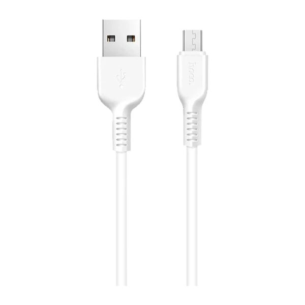 Кабель HOCO X20 USB (m)-microUSB (m) 1.0м 2.4A ПВХ белый (1/30/300)