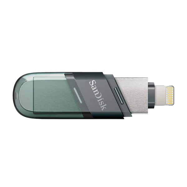 Флеш-накопитель SanDisk Flip iXpand 32GB USB3.1 Lightning (m) пластик голубой серебряный