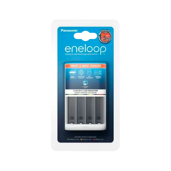 З/У для аккумуляторов Panasonic eneloop Smart-Quick Charger AA/AAA 4 слота (1/8)