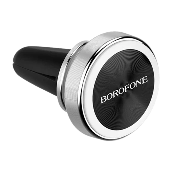 Держатель автомобильный Borofone BH6 в воздуховод магнит серебряный (1/160)