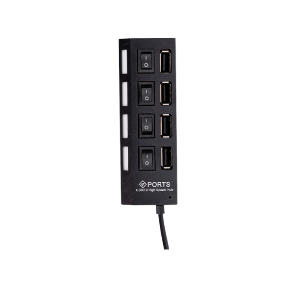 USB-Хаб Smartbuy 7204 4USB с выключателем черный