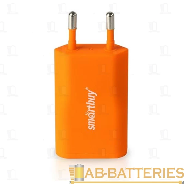 Сетевое З/У Smartbuy SATELLITE Combo 1USB 1.0A с кабелем microUSB оранжевый (1/60)
