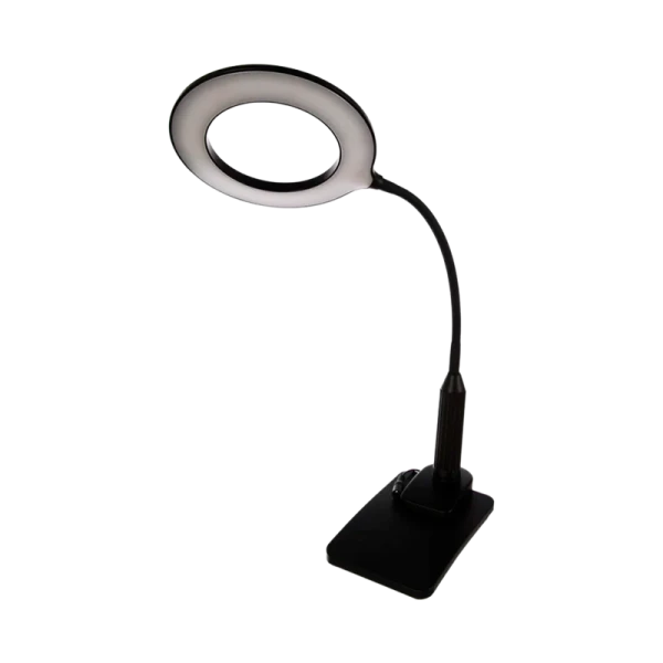 Светильник настольный Camelion KD-814 7W 230V 1LED на основании сенс. 4 ур.ярк. черный (1/6)