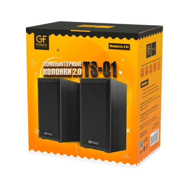 Колонки GFPower TS-01 6W черное дерево (1/30)