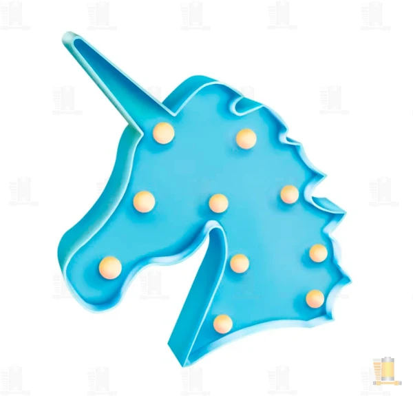 Светильник настольный Старт Единорог 220V навесной голубой