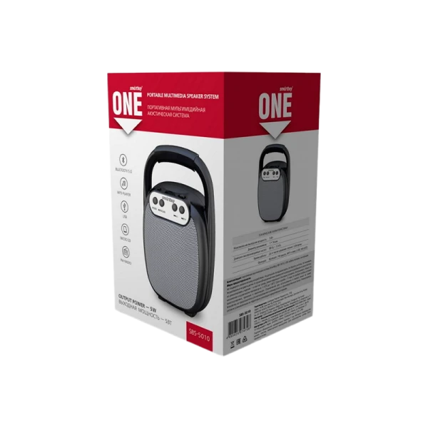 Портативная колонка Smartbuy ONE bluetooth 5.0 SD FM черный (1/60)