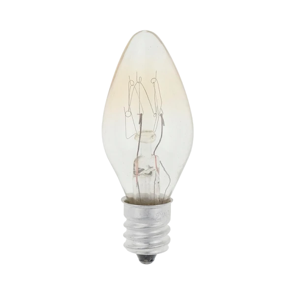 Лампа накаливания Oshan Е12 7W 220-240V свеча для ночников прозрачная (1/50)