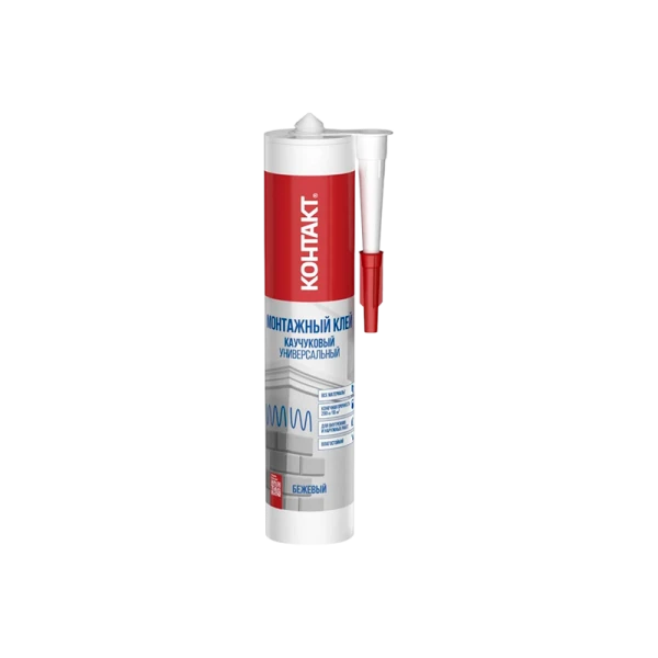 Монтажный клей Контакт 280мл универсальный каучуковый бежевый (1/12)