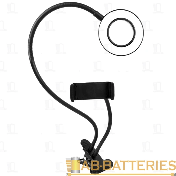 Светильник кольцевой Camelion KD-848 5V держатель черный (1/20)