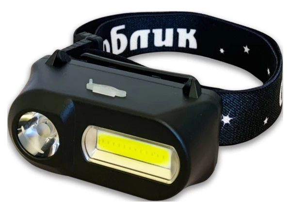 Фонарь налобный Облик 2082 2х3W от аккумулятора черный