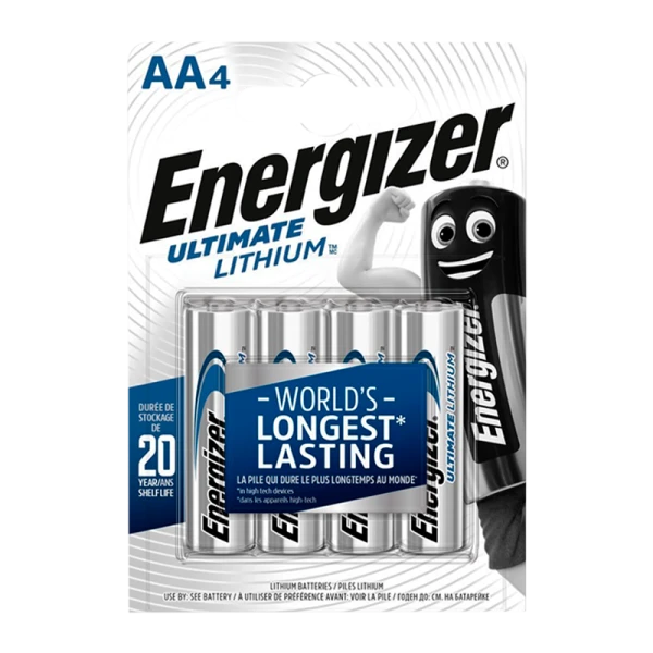 Батарейка Energizer Ultimate FR6 AA BL4 Lithium 1.5V (4/48)