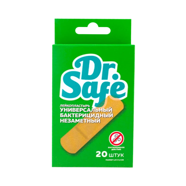 Dr.Safe Лейкопластырь №20 1.9х7.2 незаметный