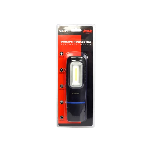 Фонарь Старт LAE 503-C1 6W от аккумулятора IP54 черный (1/15/60)