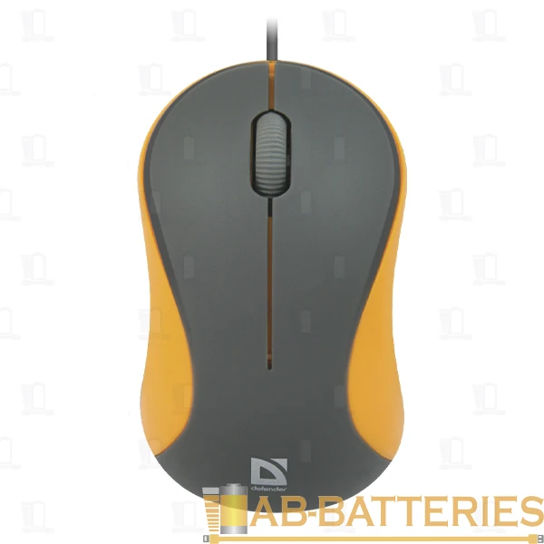 Мышь проводная Defender MS-970 Accura классическая USB серый оранжевый (1/40)