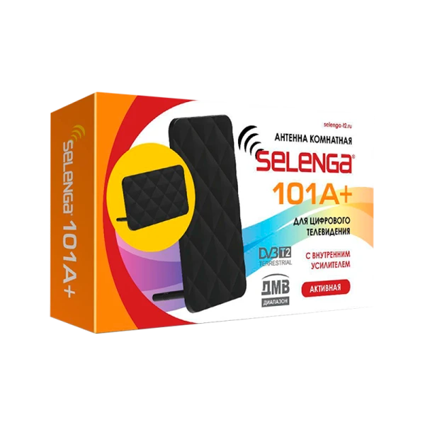 ТВ-Антенна комнатная Selenga 101A+ активная с питанием с усилителем DVB-T/T2 (1/20)