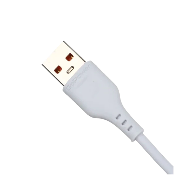 Кабель GoPower GP01L-2M USB (m)-Lightning (m) 2.0м 2.1A белый (1/200/800)