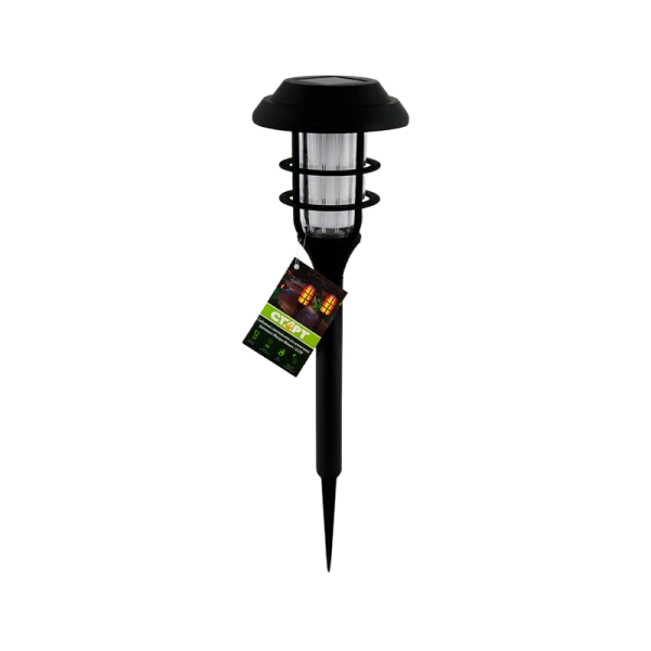 *Фонарь садовый Старт Маори Факел 2.3W 12LED от солнечной батареи IP44 датчик движения черный 