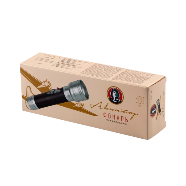 Фонарь универсальный ЭРА MB-904 Авиатор 5W 1LED от батареек черный (1/15/30)