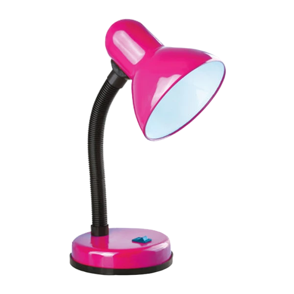 Светильник настольный Camelion KD-301 40W 230V E27 на основании розовый (1/12)