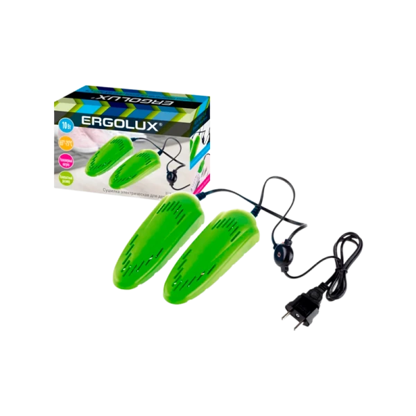 Сушилка для детской обуви Ergolux ELX SD01-C16 электрическая салатовый