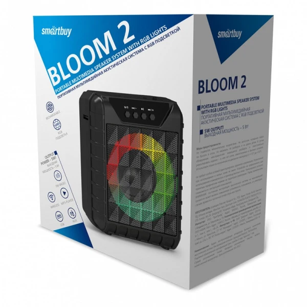 Портативная колонка Smartbuy BLOOM 2 bluetooth 5.0 черный (1/30)