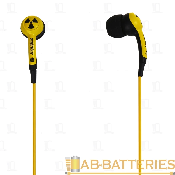 Наушники внутриканальные Smartbuy Toxic желтый (1/50)