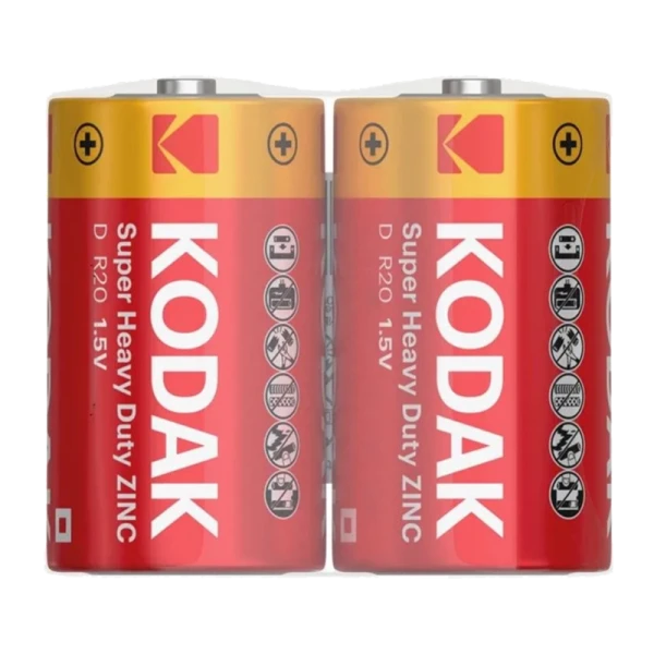 Батарейка Kodak Extra R20 D Shrink 2 Heavy Duty 1.5V (2/24/288)