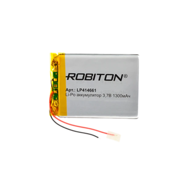 Аккумулятор ROBITON LP414661 3.7В 1300мАч PK1 (1/10/250)