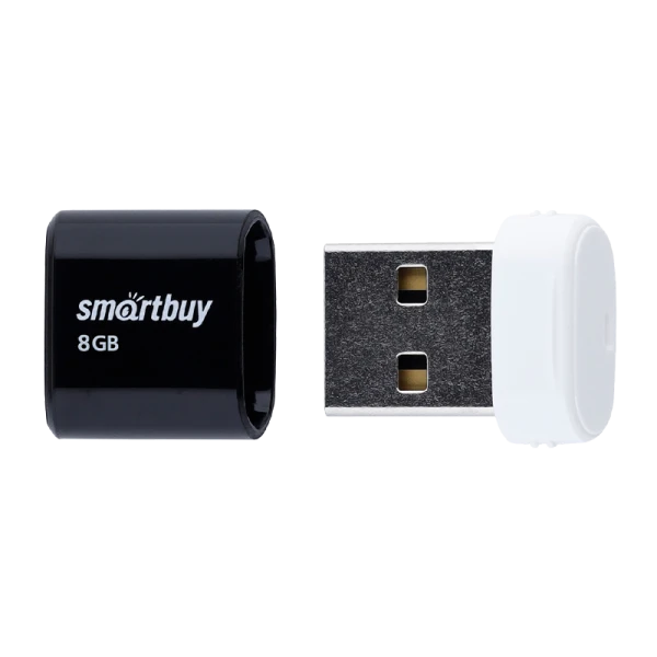 Флеш-накопитель Smartbuy Lara 8GB USB2.0 пластик черный