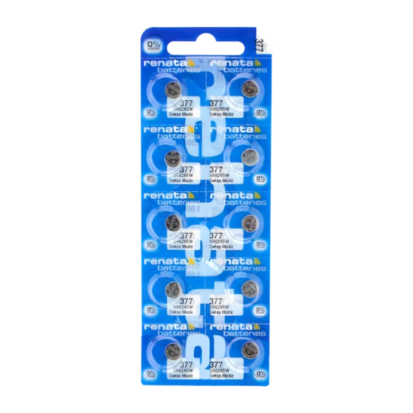 Батарейка Renata 377 (SR626SW) BL10 Silver Oxide 1.55V (10/100)