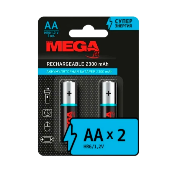 Аккумулятор предзаряженный RTU Promega HR6 AA BL2 NI-MH 2300mAh (2/24/384)