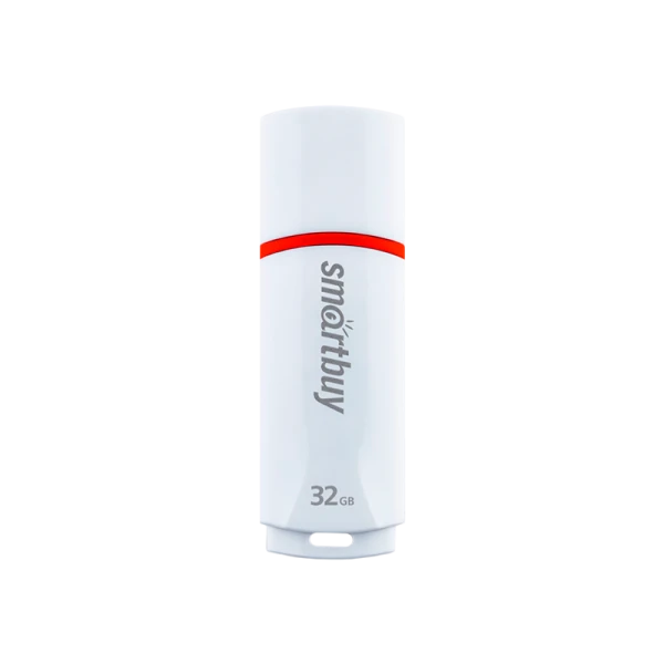 Флеш-накопитель Smartbuy Crown 32GB USB2.0 пластик белый