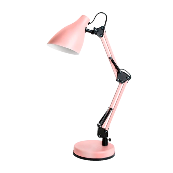 Светильник настольный Camelion KD-331 40W 230V E27 на основании розовый (1/6)