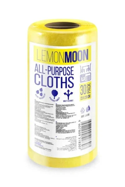 Салфетка Lemon Moon 23x25см вискоза 30шт. в рулоне (1/11)