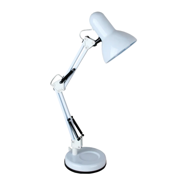 Светильник настольный Camelion KD-313 60W 230V E27 на основании белый (1/6)