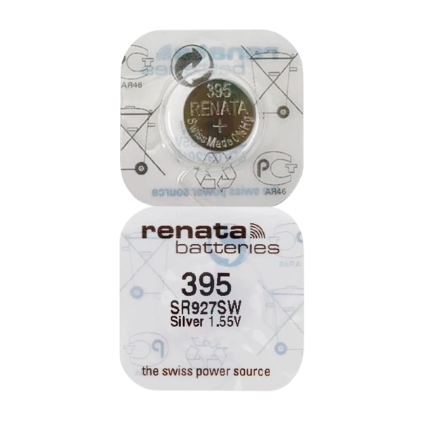 *Батарейка Renata 395 (SR927SW) Silver Oxide 1.55V (10/100) 