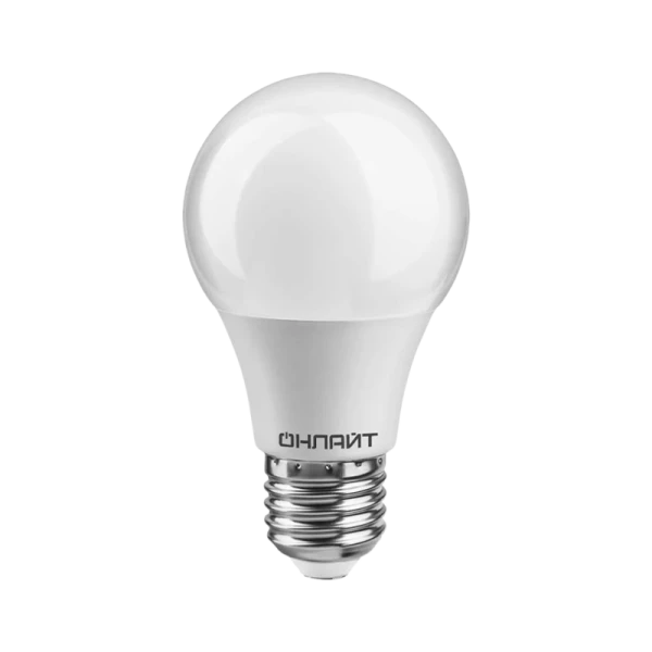 Лампа светодиодная ОНЛАЙТ&nbsp;&nbsp;7W E27 A60-7-230-2.7K-E27 теплый свет